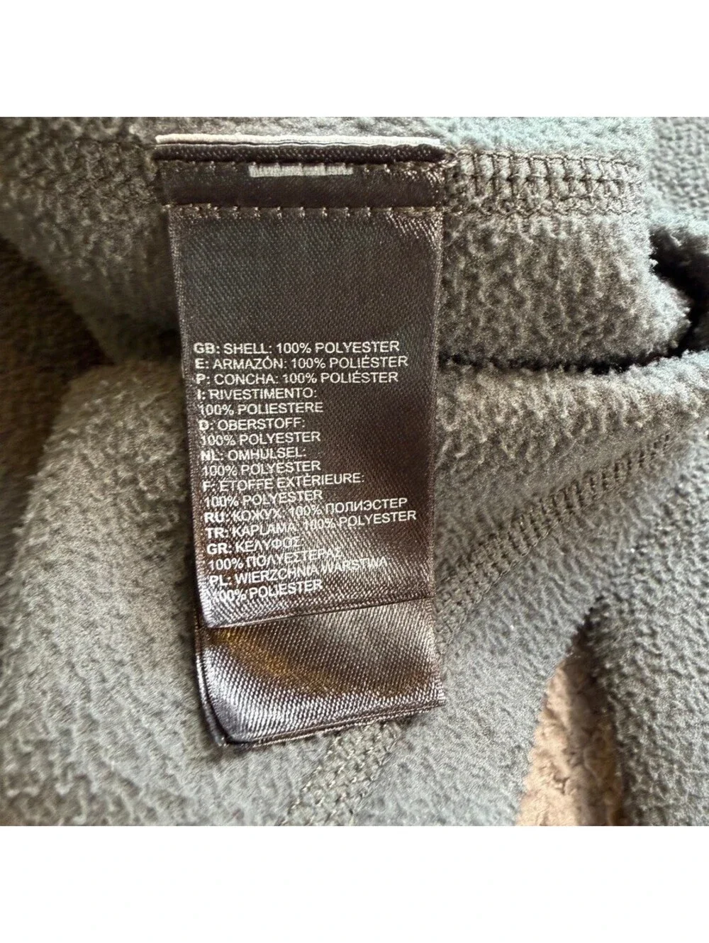 The North Face Men’s M Gray Quarter Zip Fleece Pullover Hiking Outdoor TNF